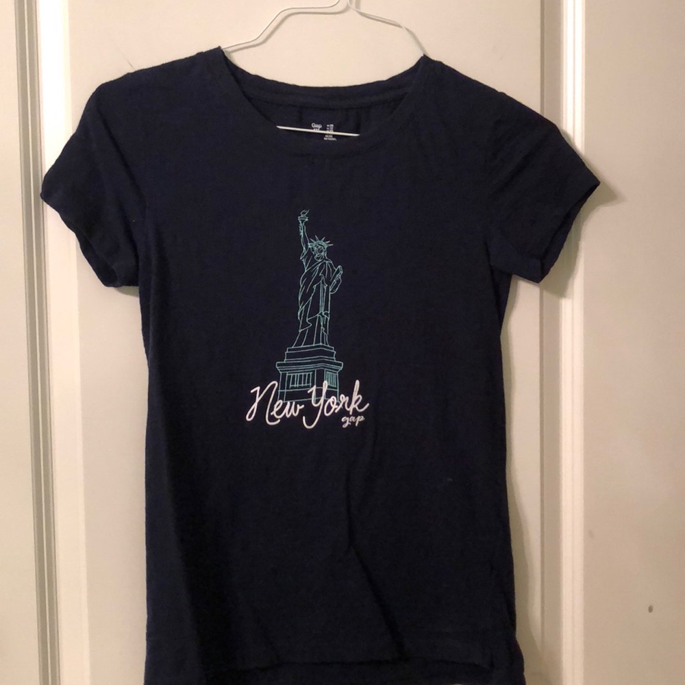 navy blue new york t shirt